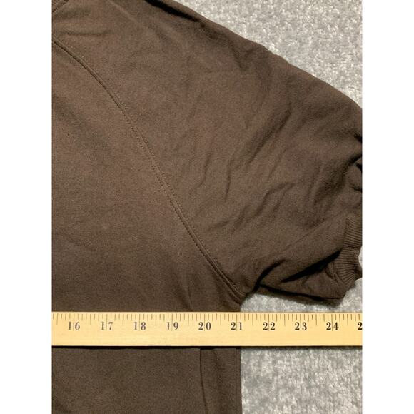 Cloth by Design T-Shirt Dress Women Size M Brown Crew Neck 100% Cotton - Picture 11 of 12